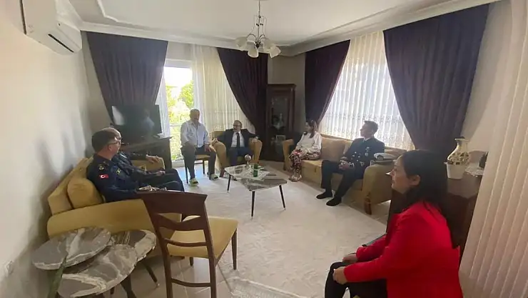 Kıbrıs gazisine ziyaret