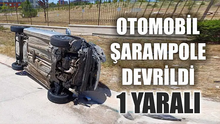Kontrolden çıkan otomobil şarampole devrildi: 1 yaralı