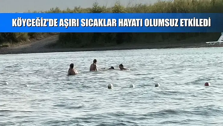 Köyceğiz'de aşırı sıcaklar hayatı olumsuz etkiledi