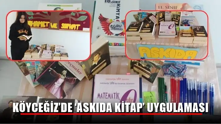 Köyceğiz'de 'Askıda Kitap' uygulaması