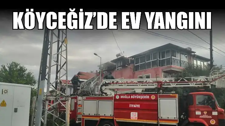 Köyceğiz'de ev yangını