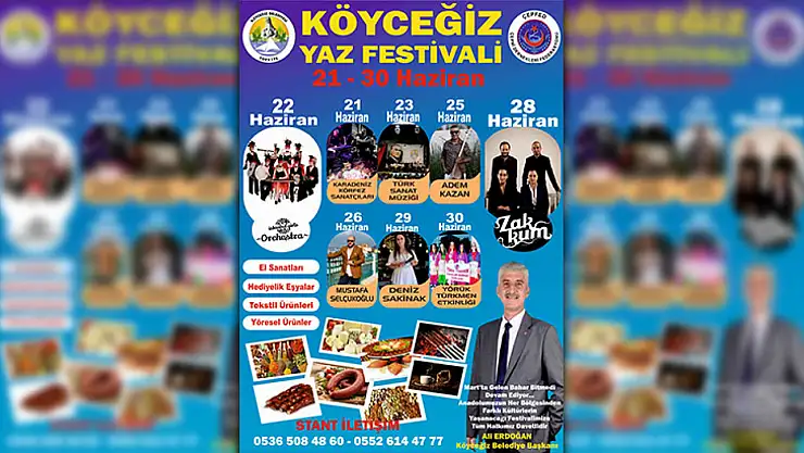Köyceğiz 'Yaz Festivali' İçin Hazırlıklar Tamamlandı