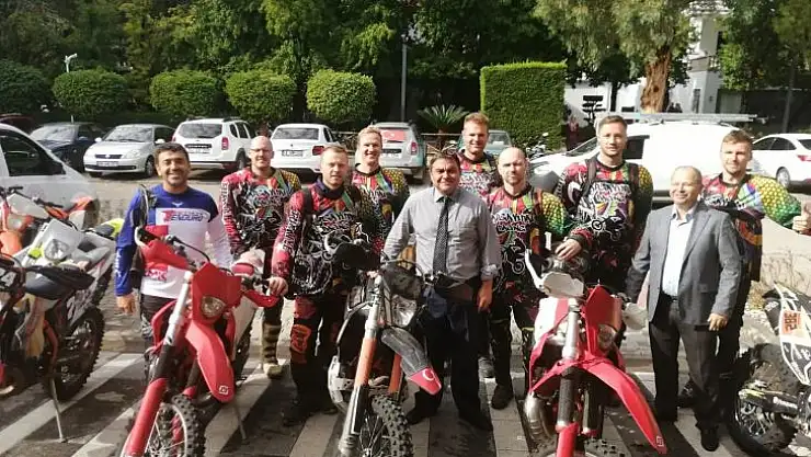 LİTVANYALI MOTORCULARDAN KAYMAKAM BALCI'YA ZİYARET