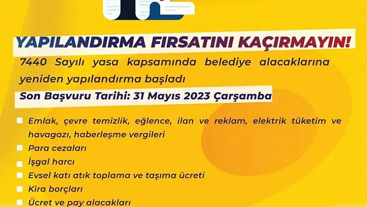 MARMARİS'TE BELEDİYE BORÇLARI YAPILANDIRILIYOR
