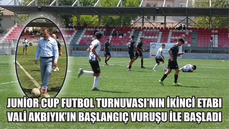 Marmaris'te Junior Cup Futbol Turnuvası'nın ikinci etabı Vali Akbıyık'ın başlangıç vuruşu ile başladı