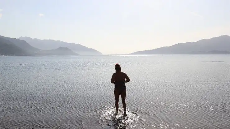 Marmaris'te Şubat ayında deniz keyfi