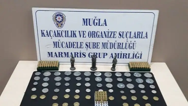 Marmaris'te tarihi eser kaçakçılığı operasyonu