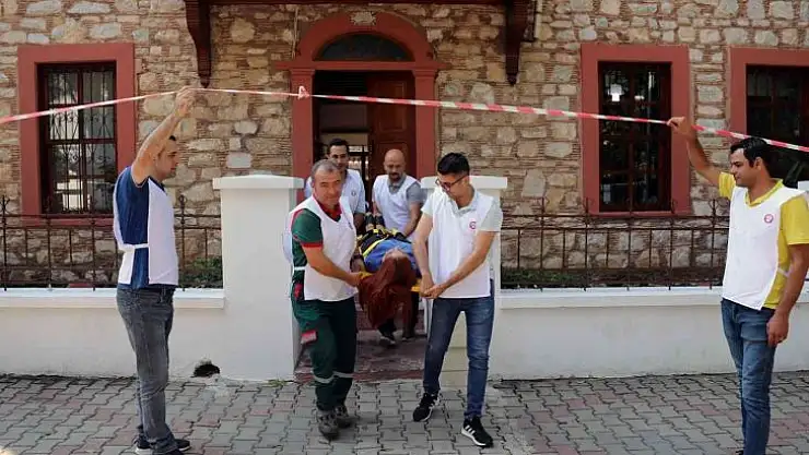 MENTEŞE BELEDİYESİNDE ACİL DURUM TATBİKATI