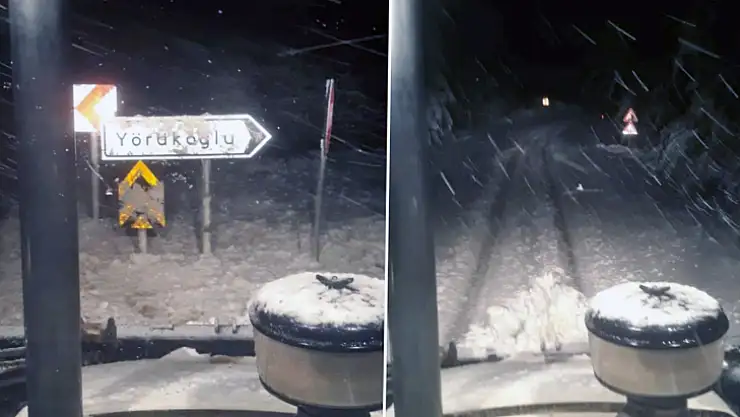 Menteşe'nin yüksek kesimlerinde kar mesaisi