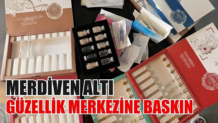 Merdiven altı güzellik merkezine baskın