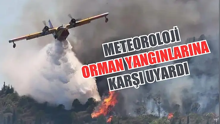 Meteoroloji orman yangınlarına karşı uyardı