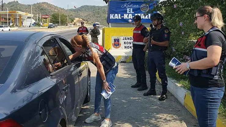 MİLAS'TA 475 ARAÇ SÜRÜCÜSÜ VE YOLCULAR BİLGİLENDİRİLDİ