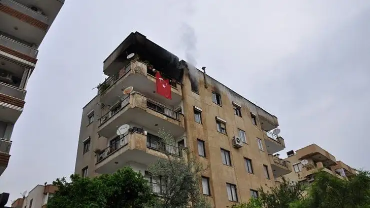 Milas'ta konut yangını ucuz atlatıldı