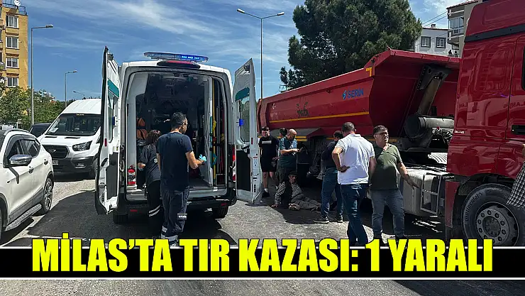 Milas'ta tır kazası: 1 yaralı