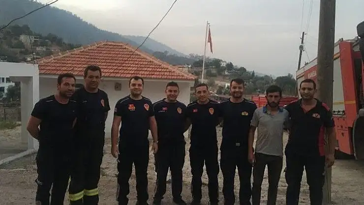 Muğla Akçakaya'dan Manisa itfaiyesine teşekkür