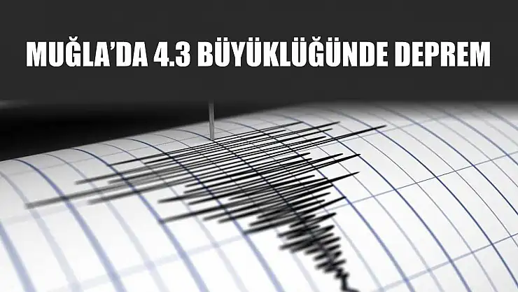 Muğla'da 4.3 büyüklüğünde deprem