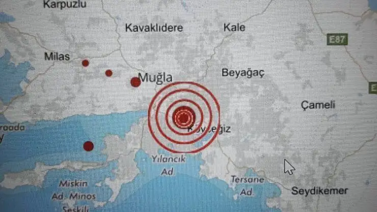 Muğla'da korkutan deprem