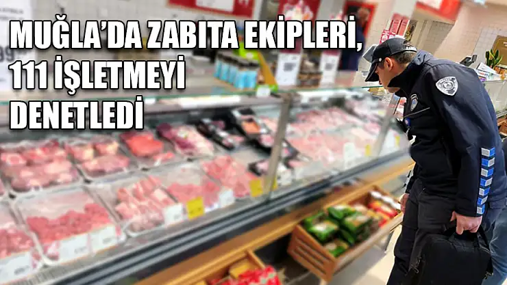 Muğla'da Zabıta ekipleri, 111 işletmeyi denetledi