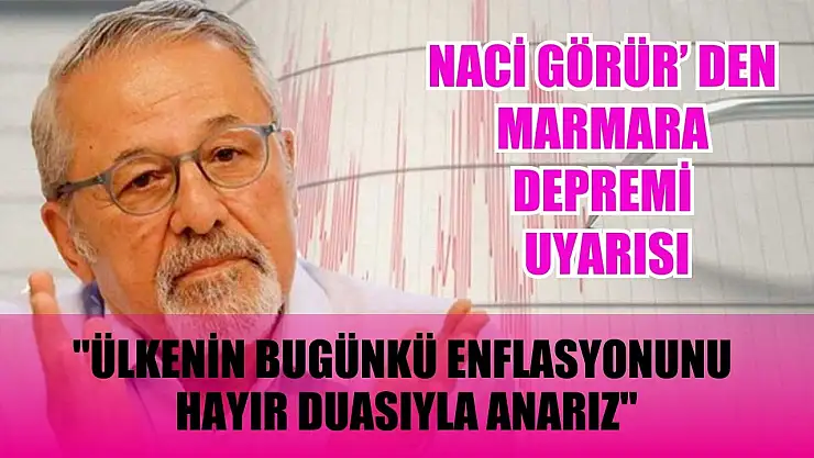 Naci Görür'den Marmara Depremi Uyarısı: