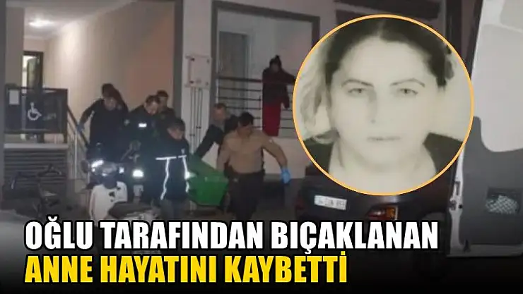 Oğlu tarafından bıçaklanan anne hayatını kaybetti