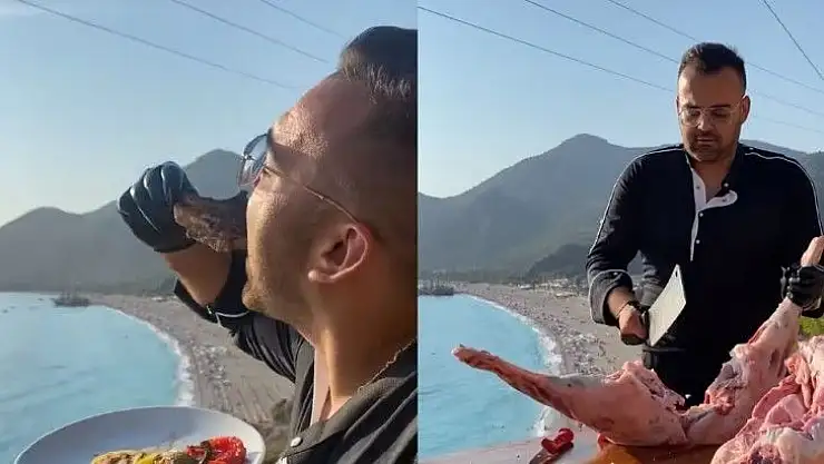 Ölüdeniz manzarasındaki et pişirme videosuyla müşterileri ikiye katladı