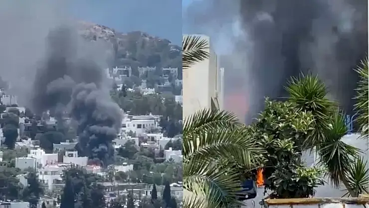 Otelde Yangın Paniği