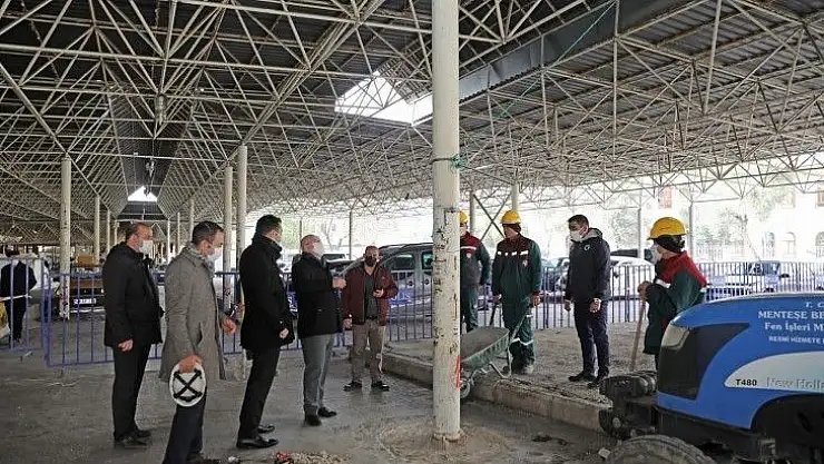 Pazaryeri uzay çatı yenileme çalışmalarına başlandı
