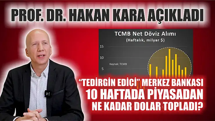 Prof. Dr. Hakan Kara açıkladı: 'Tedirgin edici' Merkez Bankası 10 haftada piyasadan ne kadar dolar topladı?