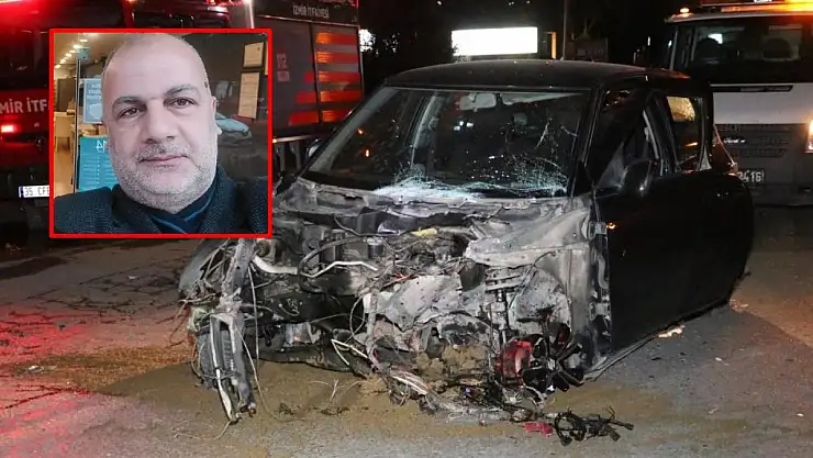 Refüje çarpan otomobilin sürücüsü öldü
