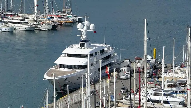 Rus milyarderin lüks Yatı 'Aurora' Fethiye'de