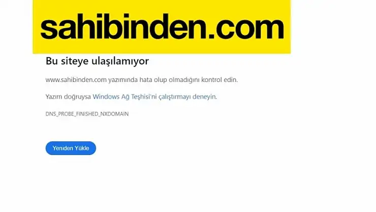 Sahibinden.com çöktü mü? Sunucu erişim sorunu ile siteye erişilemiyor..