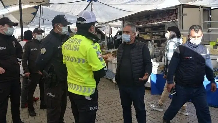 Salı Pazarı'nda denetleme gerçekleştirdiler