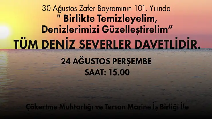 Şenlikler Temizlikle Başlıyor!