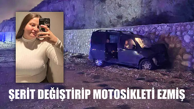 Şerit değiştirip motosikleti ezmiş