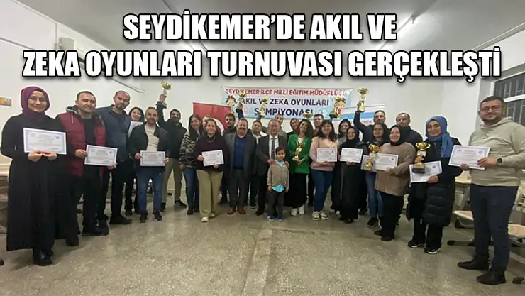 Seydikemer'de akıl ve zeka oyunları turnuvası gerçekleşti