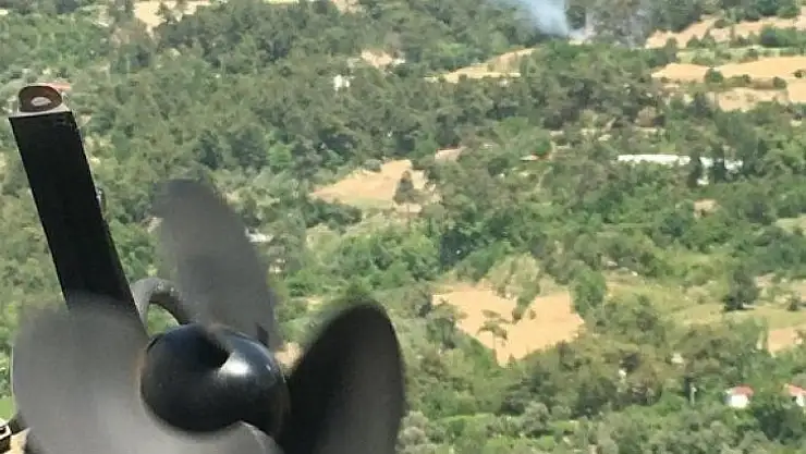 Seydikemer'de çıkan orman yangını büyümeden söndürüldü