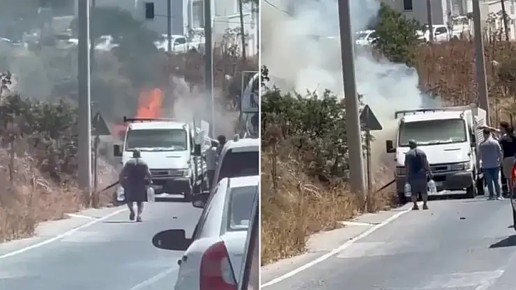 Seyir Halindeyken Yanmaya Başladı