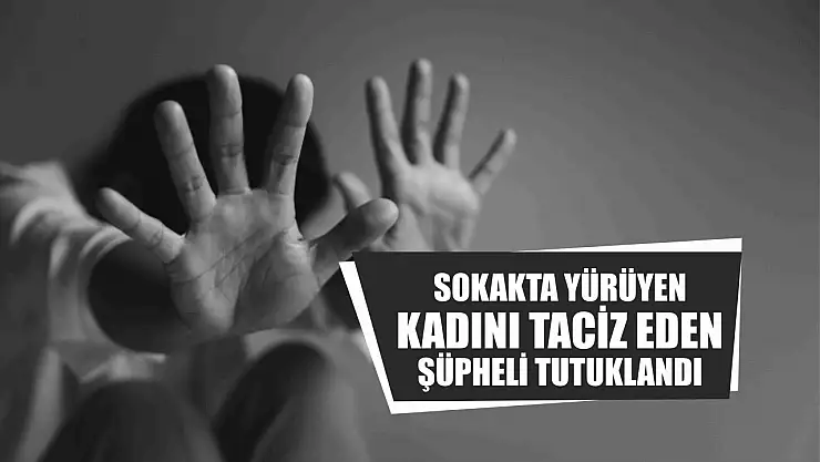 Sokakta yürüyen kadını taciz eden şüpheli tutuklandı