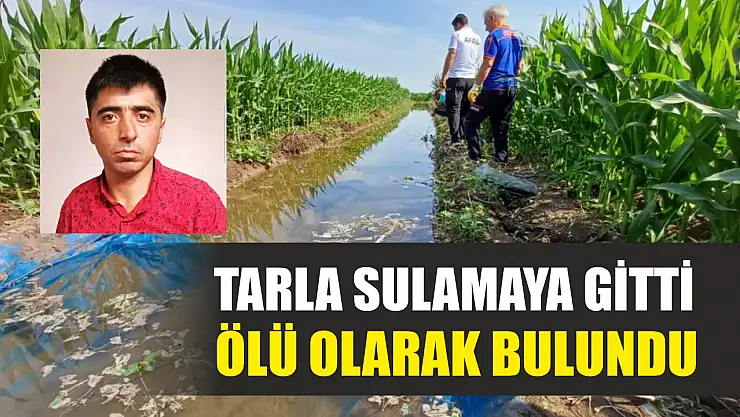 Tarla sulamaya gitti ölü olarak bulundu
