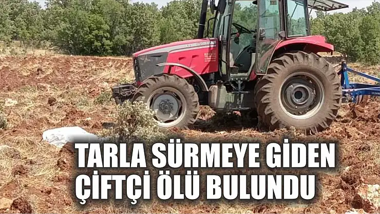 Tarla sürmeye giden çiftçi ölü bulundu
