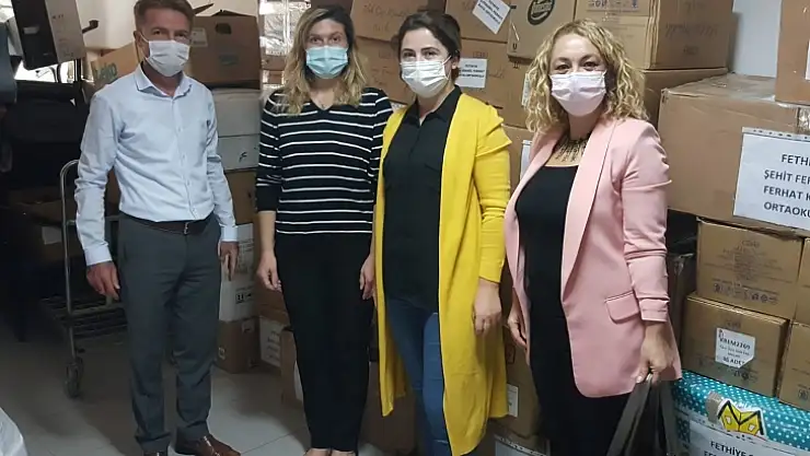 Toplanan yardımlar İzmir'e gönderildi