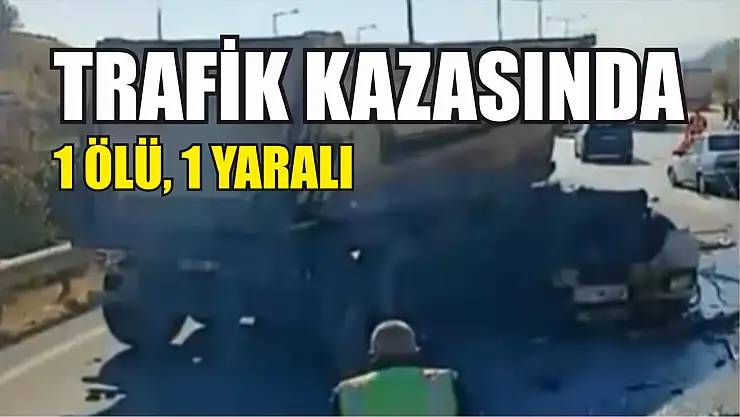 Trafik kazasında 1 ölü, 1 yaralı