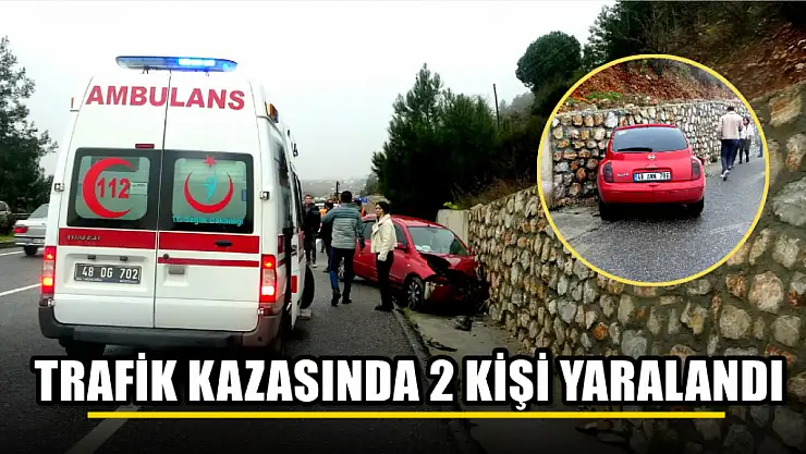 Trafik Kazasında 2 Kişi Yaralandı