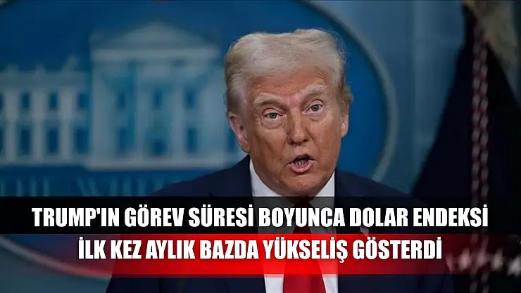 Trump'ın görev süresi boyunca dolar endeksi ilk kez aylık bazda yükseliş gösterdi