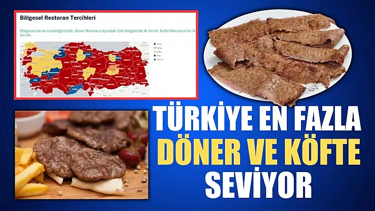 Türkiye en fazla döner ve köfte seviyor