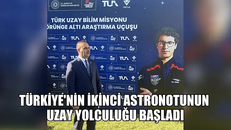 Türkiye'nin ikinci astronotunun uzay yolculuğu başladı