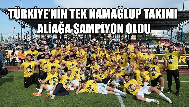 Türkiye'nin tek namağlup takımı Aliağa şampiyon oldu