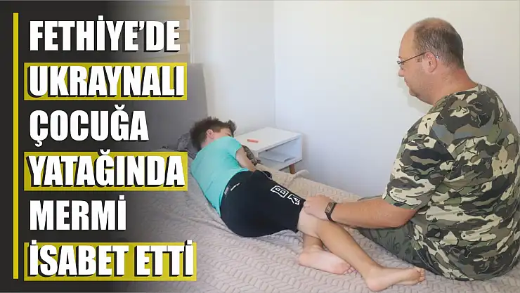 Ukraynalı çocuğa yatağında mermi isabet etti
