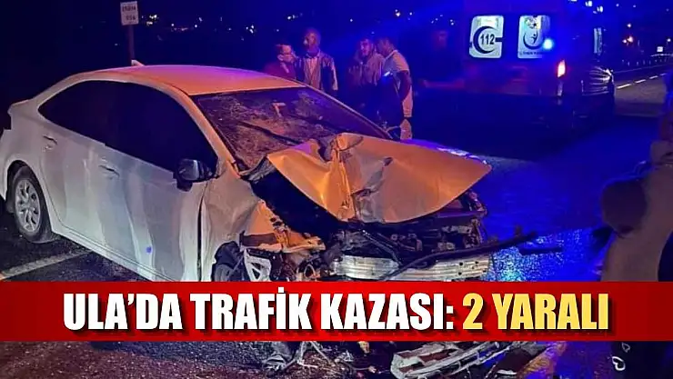Ula'da trafik kazası: 2 yaralı