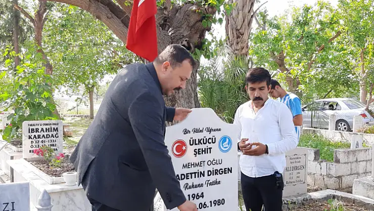 Ülkü Ocaklarından Ülkücü Şehide Bayram Ziyareti